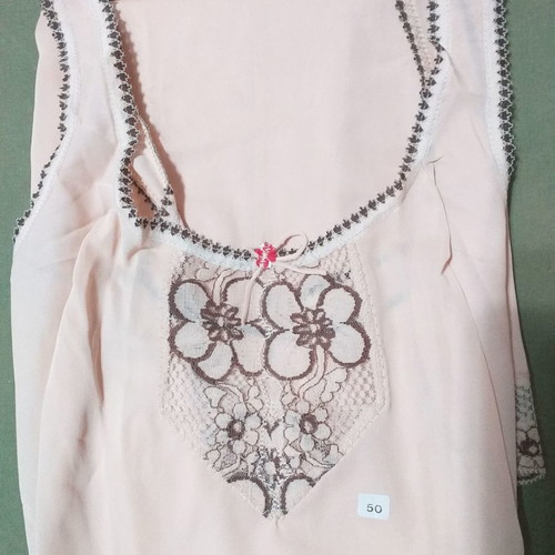 Vintage nylon slip new, size 50, beige