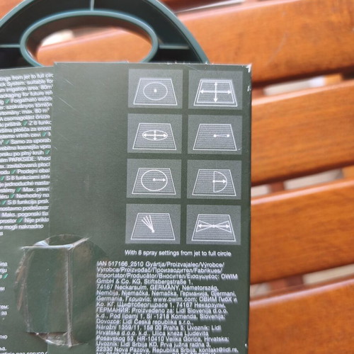 Parkside garden sprinkler new with tags and original packaging