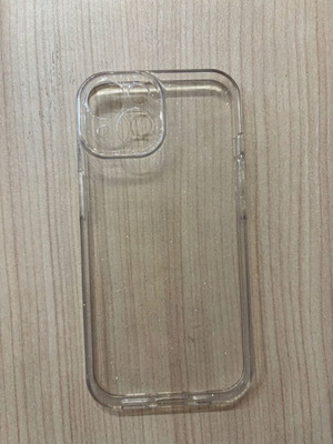 Θήκη iPhone 15 σαν καινούργιο, διαφανής με glitter