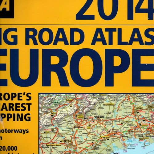 Bic Road Atlas Europe 2014 used, spiral edition