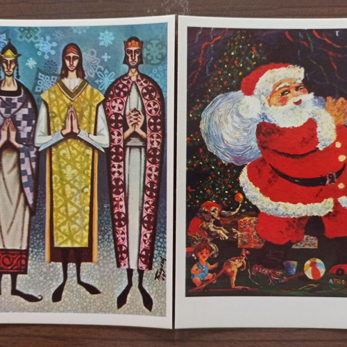 Collectible cards like new, set of 9 from 1970 Μπορείς series