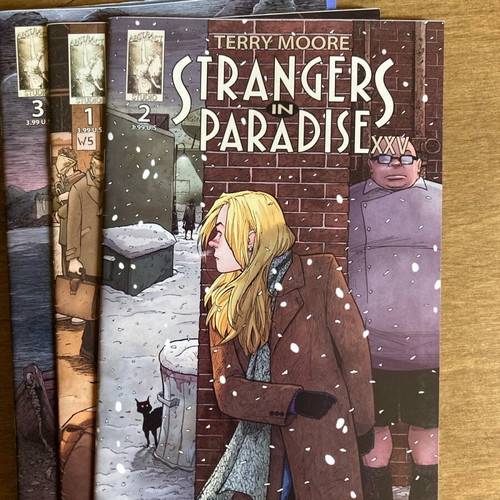 Strangers In Paradise XXV 5 issues like new, English, black and white