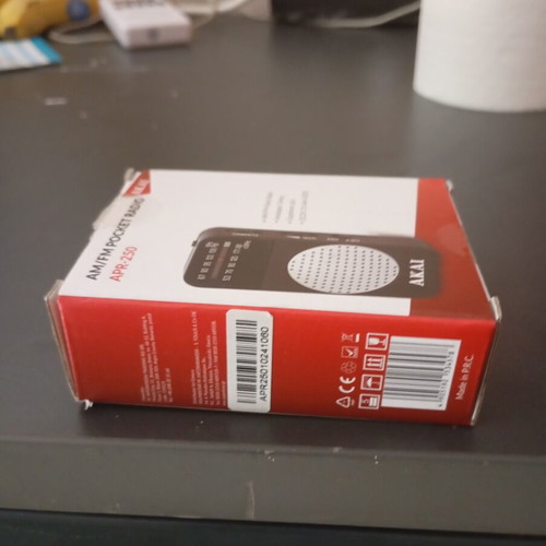 Akai portable radio, new