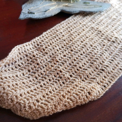 Handmade gold scarf new with subtle shine