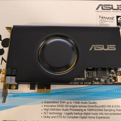 Asus Xonar D2X PCI Express sound card used