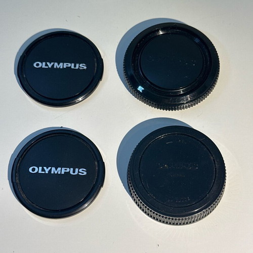 Olympus OM camera lens protectors used, set of 4