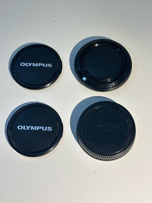 Olympus OM camera lens protectors used, set of 4