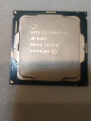 Intel i3 9100F 9th Gen Processor like new with cooler