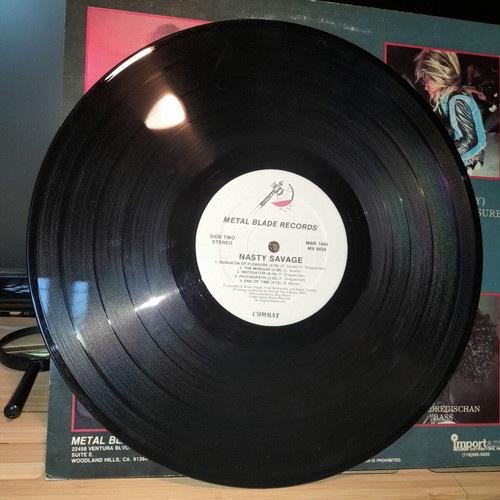 Nasty Savage LP used, Metal Blade 1985 US power thrash