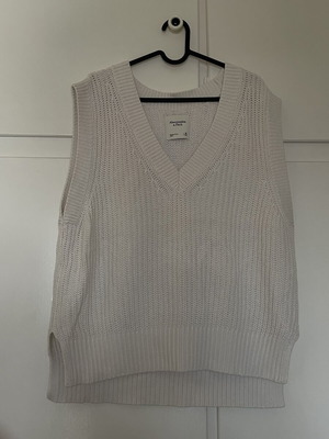Abercrombie & Fitch vest μεταχειρισμένο, άσπρο, μέγεθος M