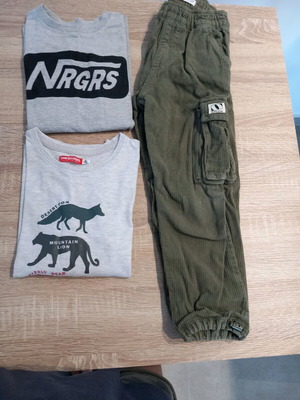 Boys' clothing set used, 3 pieces, size 6