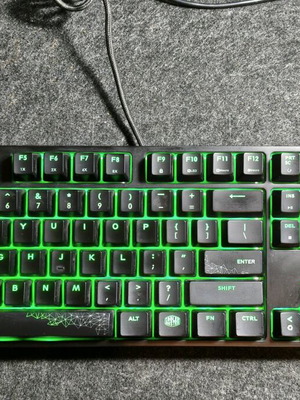 Cooler Master MasterKeys Pro L GeForce GTX Edition mechanical keyboard used