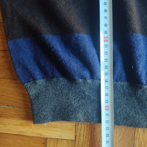 Ferrante striped pullover 100% merino wool like new, M/L