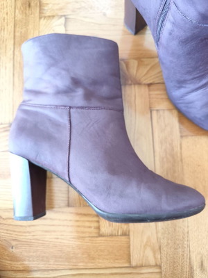 Camper ankle boots used, size 38, purple suede with heel
