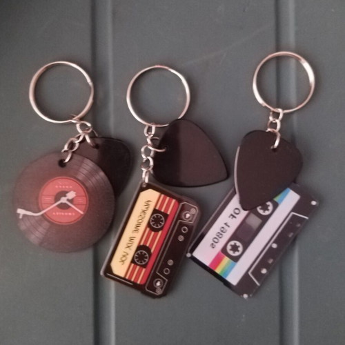 Keychains pack of 3 new, multicolor