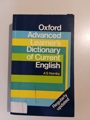 Oxford Advanced Learner's Dictionary used, English dictionary