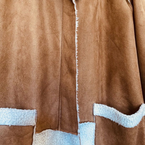 Primark women's coat like new, size L and XL, white and beige