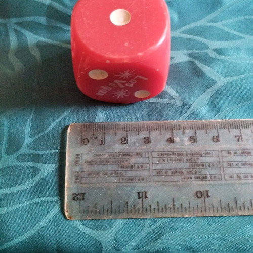 Las Vegas vintage dice used, collectible souvenirs