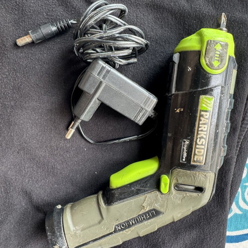Parkside Rapidfire Cordless Screwdriver used, 3.6V Li-Ion battery
