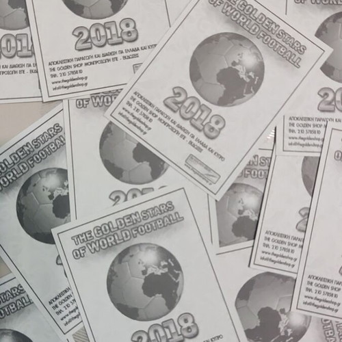 Golden Shop Stars of World Football stickers 15 pieces like new