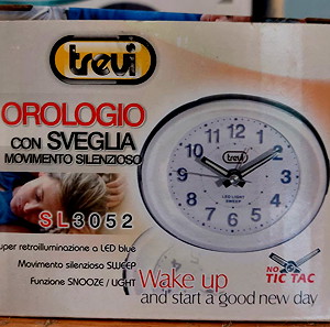 Επιτραπέζιο Αναλογικό Ρολόι με Ξυπνητήρι Trevi  SL 3052