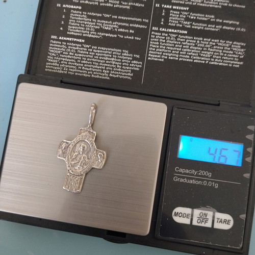Russian cross 150 years old used, gray