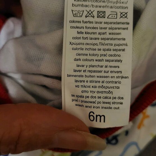 TEX baby romper 6 months, new, cotton with animal print