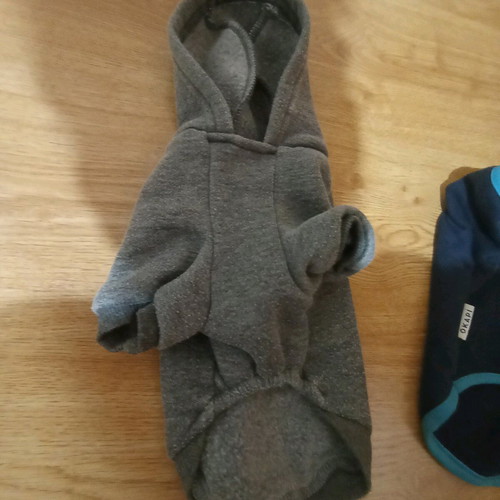 Dog hoodies size S like new, set of 2 pieces