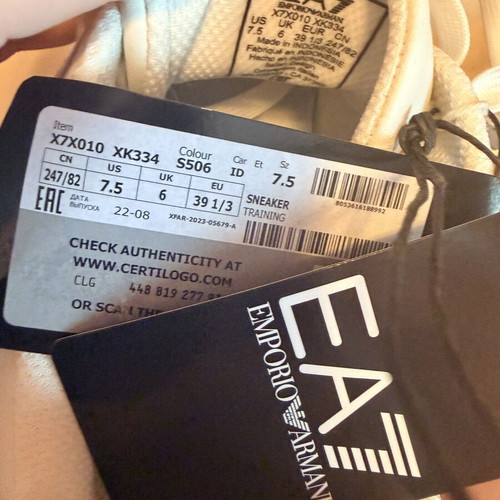Sneakers EA7 Emporio Armani women size 39.5 new