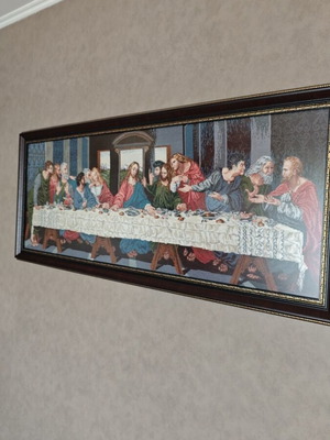 The Last Supper tapestry new, size 136x50 cm, DMC threads