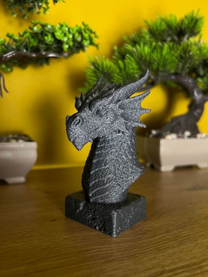 Dragon bust Fuzzy Version 10 cm new
