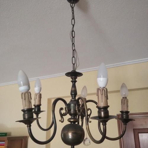 Chandelier 5 candles in excellent condition Gianniotiko