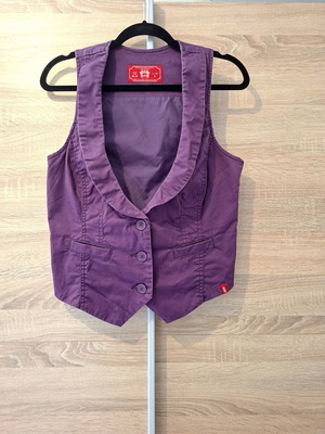Edc by Esprit purple cotton vest, size Large