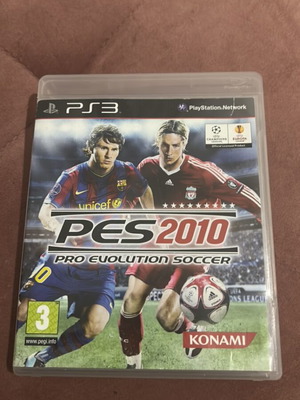 PES 2010 PS3 Game Case used, without game