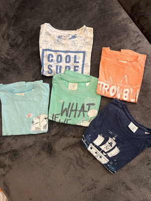 Short-sleeve t-shirts for boy 18-24 months like new, 5 pieces