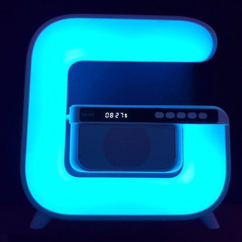 Bluetooth Speaker XM-G3 new with alarm clock, wireless charging and RGB LED