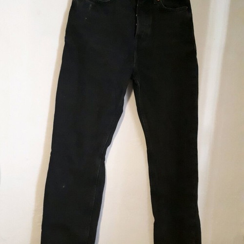 H&M high-waisted black jeans like new, size S