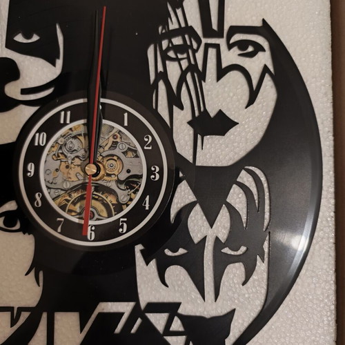 Kiss Vinyl Wall Clock new, analog