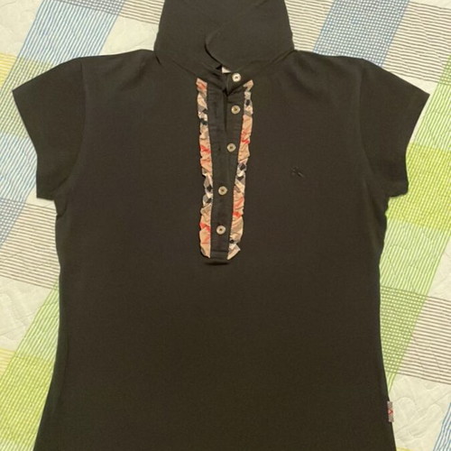 Burberry women's polo t-shirt black XL new