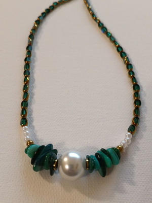 Necklace 4496 new, handmade turquoise