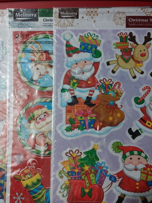 Christmas Window Sticker Set and A3 Folder New