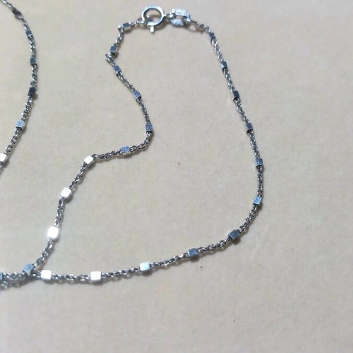 Necklace 70cm silver in beautiful design new