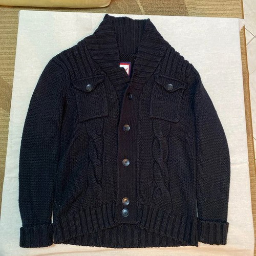 Brave Soul cardigan L black wool used