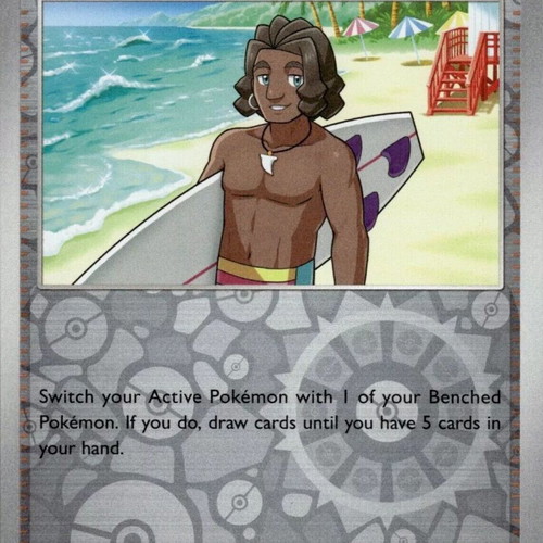 Pokemon Surging Sparks Reverse Holo Surfer κάρτα καινούργια συλλεκτική