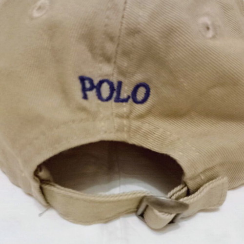 Παιδικό καπέλο τζόκεϊ Polo Ralph Lauren μπεζ/χακί σαν καινούργιο, νούμερο 2-4 ετών