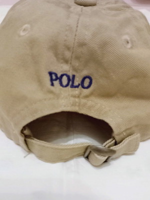 Παιδικό καπέλο τζόκεϊ Polo Ralph Lauren μπεζ/χακί σαν καινούργιο, νούμερο 2-4 ετών