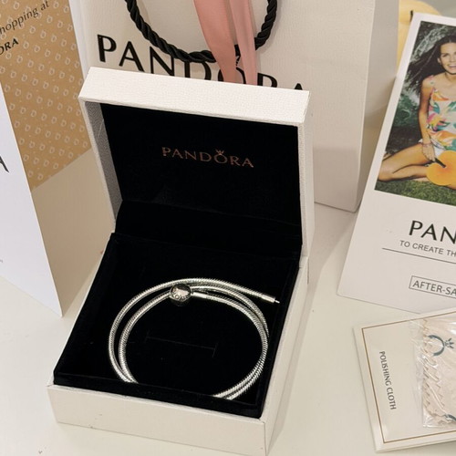 Pandora necklace, silver
