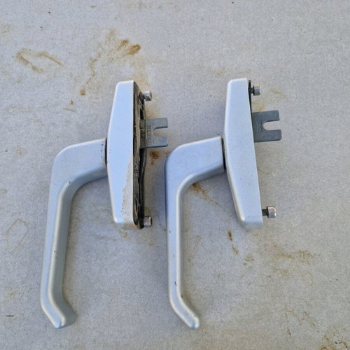 Aluminum window handles used, set of two pieces