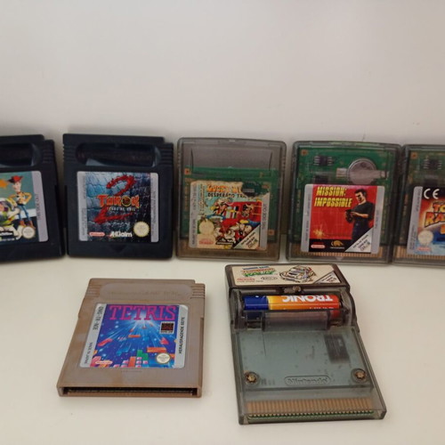 Game Boy cartridge pack with classic games