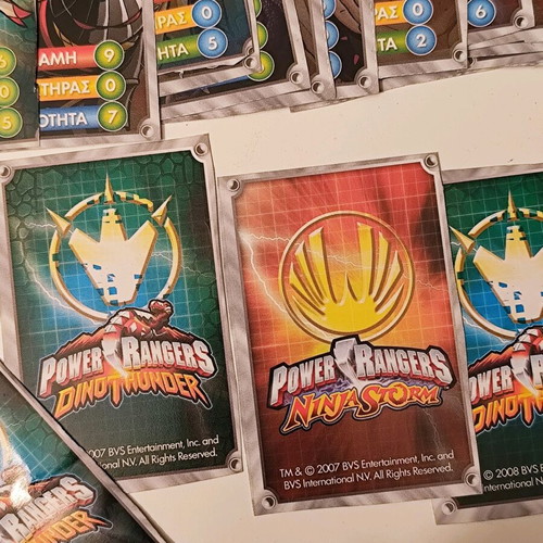 Power Rangers collectible kids cards used, pack of 33